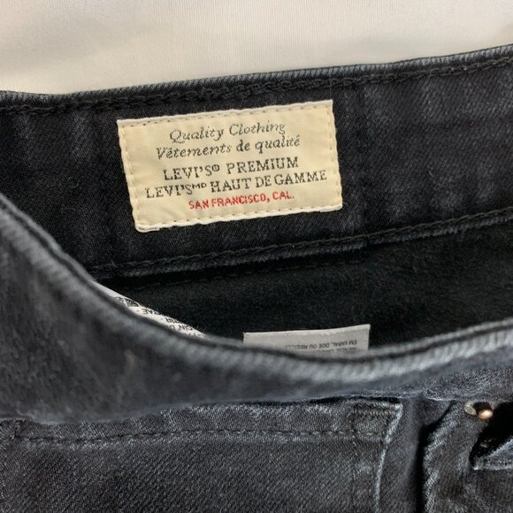 Levi’s Premium Women’s 721 High-Rise Black Skinny Jeans – Classic Slim Fit Denim - Picture 2 of 10